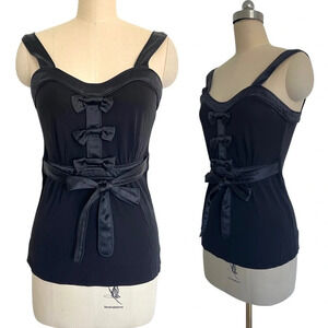 Marc Jacobs Y2K bows tank top corset style whimsygoth fairy grunge party XS